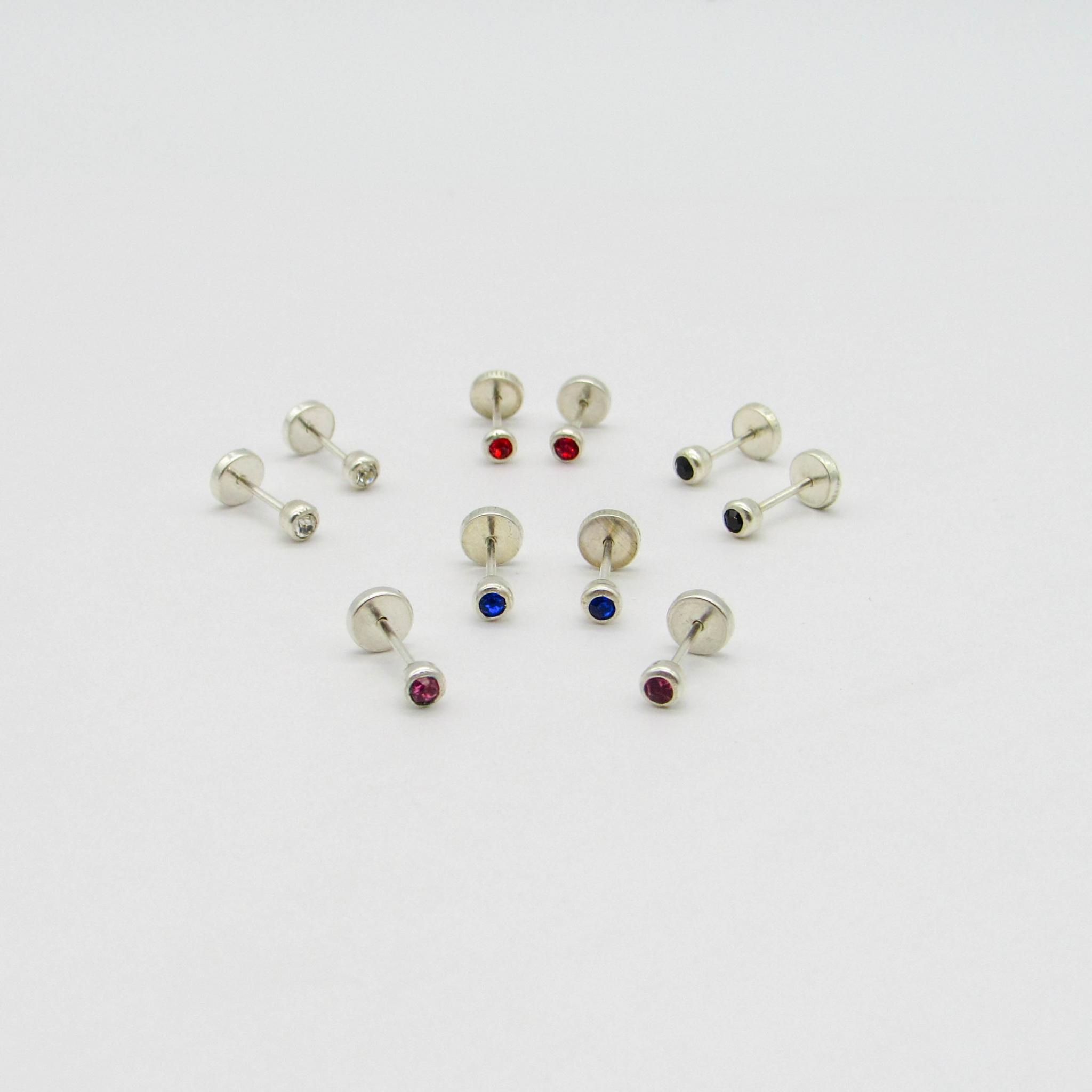 AROS ABRIDOR PIEDRA N°1 /PLATA